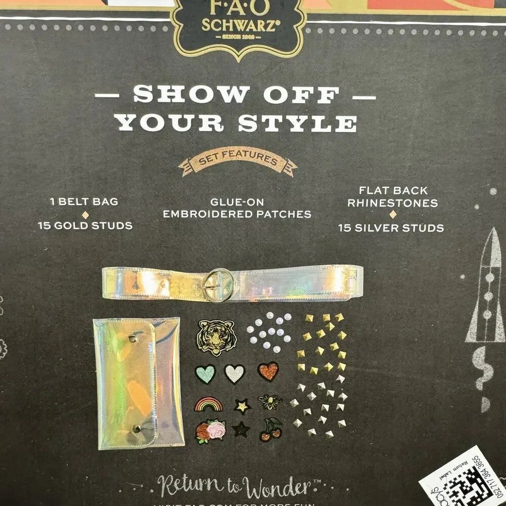 FAO Schwarz DIY Belt Bag Fashion Designer Crafts Girls Design Kit